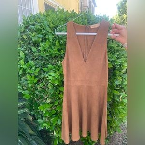 Women’s Brown Suede Dress
